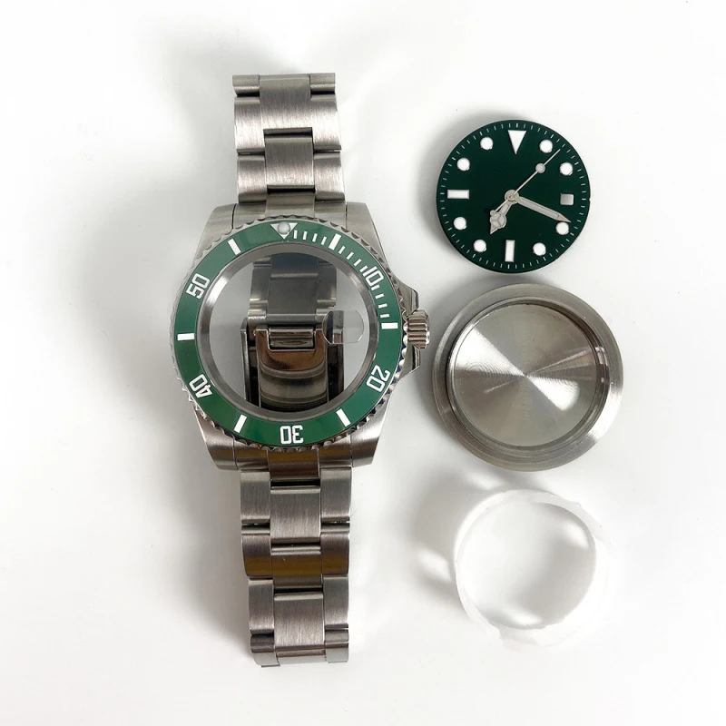

Hot New Trendy Exquisite 40mm Stainless Steel Case Set Suitable Hands 8215/2813 Movement Ceramic Watch Case Watch Accessories