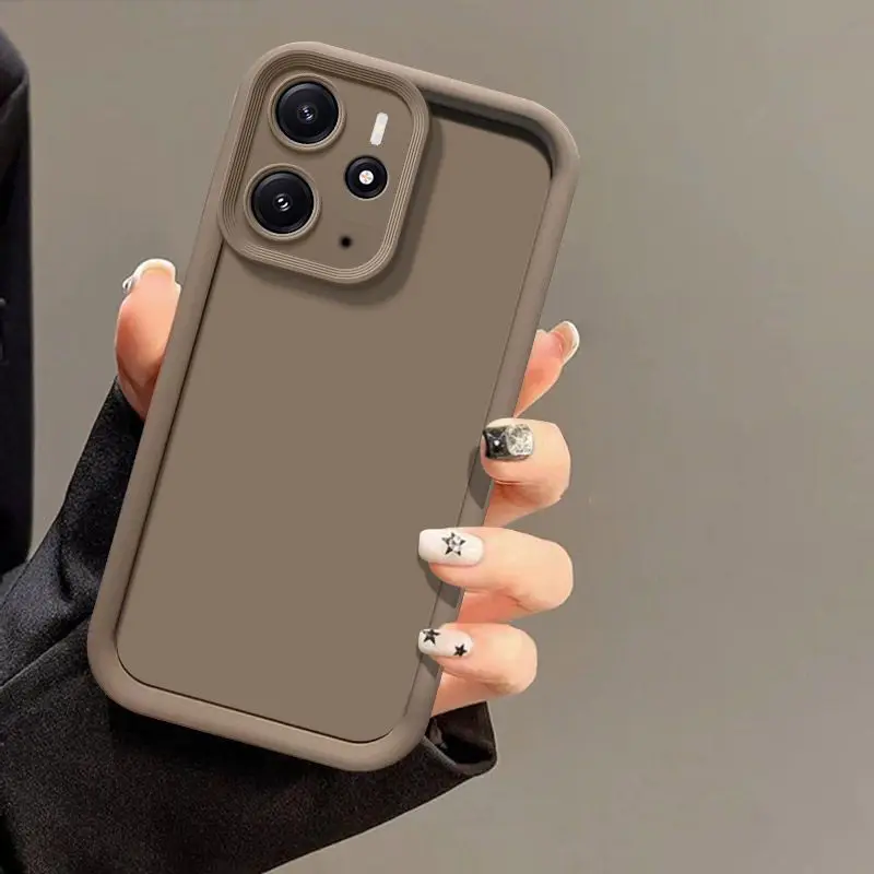 ل Realme 14 حافظة Realme 14 14T 5G حماية ضد السقوط فاخرة ماتي لينة الغطاء الخلفي ل Realme 14T 5G جراب هاتف