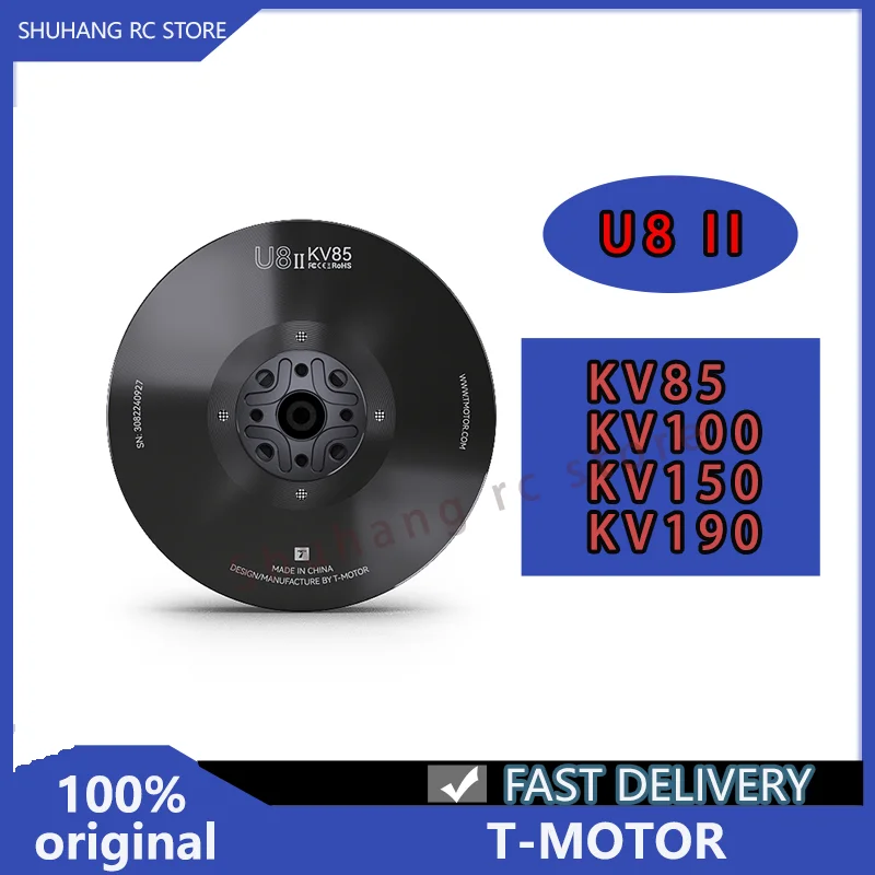 

Лидер продаж T-MOTOR U8 II KV85/100/150/190 бесщеточный двигатель для сельскохозяйственного дрона БПЛА мультироторный-12 В 2000 Вт