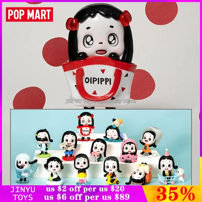 POP MART Oipippi Joyfulness Series Blind Box Cute Anime Figure Model Surprise Box for Doll Fashion Desktop Ornaments Trendy Toys