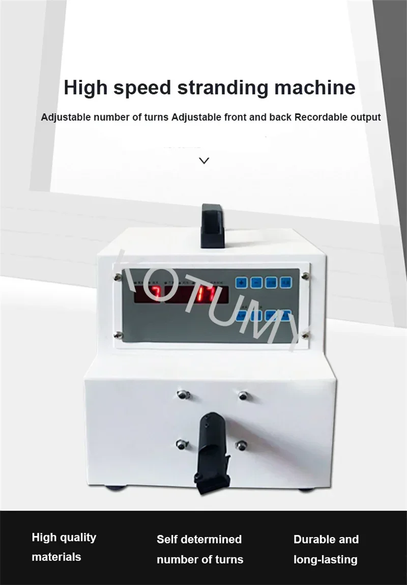 Manual/Automatic Stranding Machine High Speed Electric Winder Power Cord USB Data Cable Electronic Wire Computer Twisting Tools