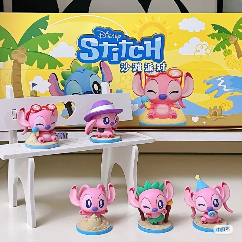

Серия Stitch Beach Party, Коллекционная мини-фигурка, слепая коробка, игрушка, модный подарок для девочек, очаровательный дисплей, модная слепая сумка