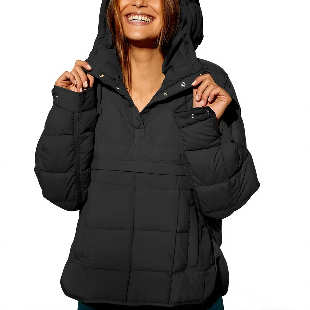 

Повседневная куртка с хлопковой подкладкой и длинными рукавами, дизайн с прямыми рукавами, удобный женский топ, модная тенденция, верхняя одежда