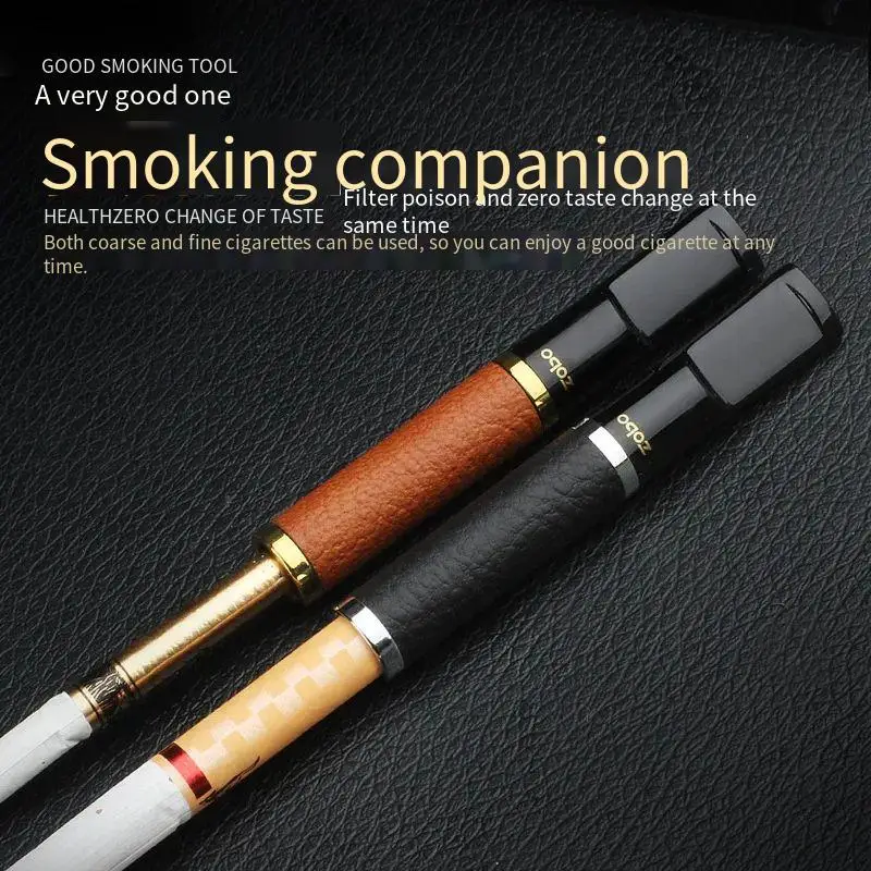 New Cigarette Holder Filter Coarse Medium and Fine Three-purpose Circulation Cleanable Male Smoking Tar Filter Tube Accessories
