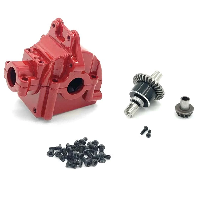 Full Metal Differential & Gear Box Wave Box For Wltoys 144001 1/14 RC Car Accessories