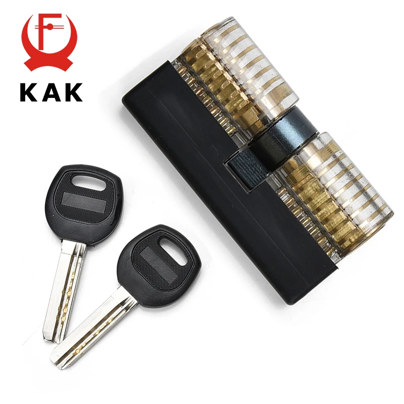 KAK serrurier serrures transparentes choisir visible coupe pratique vue cadenas moraillons entraînement compétences cuivre serrure cylindre matériel
