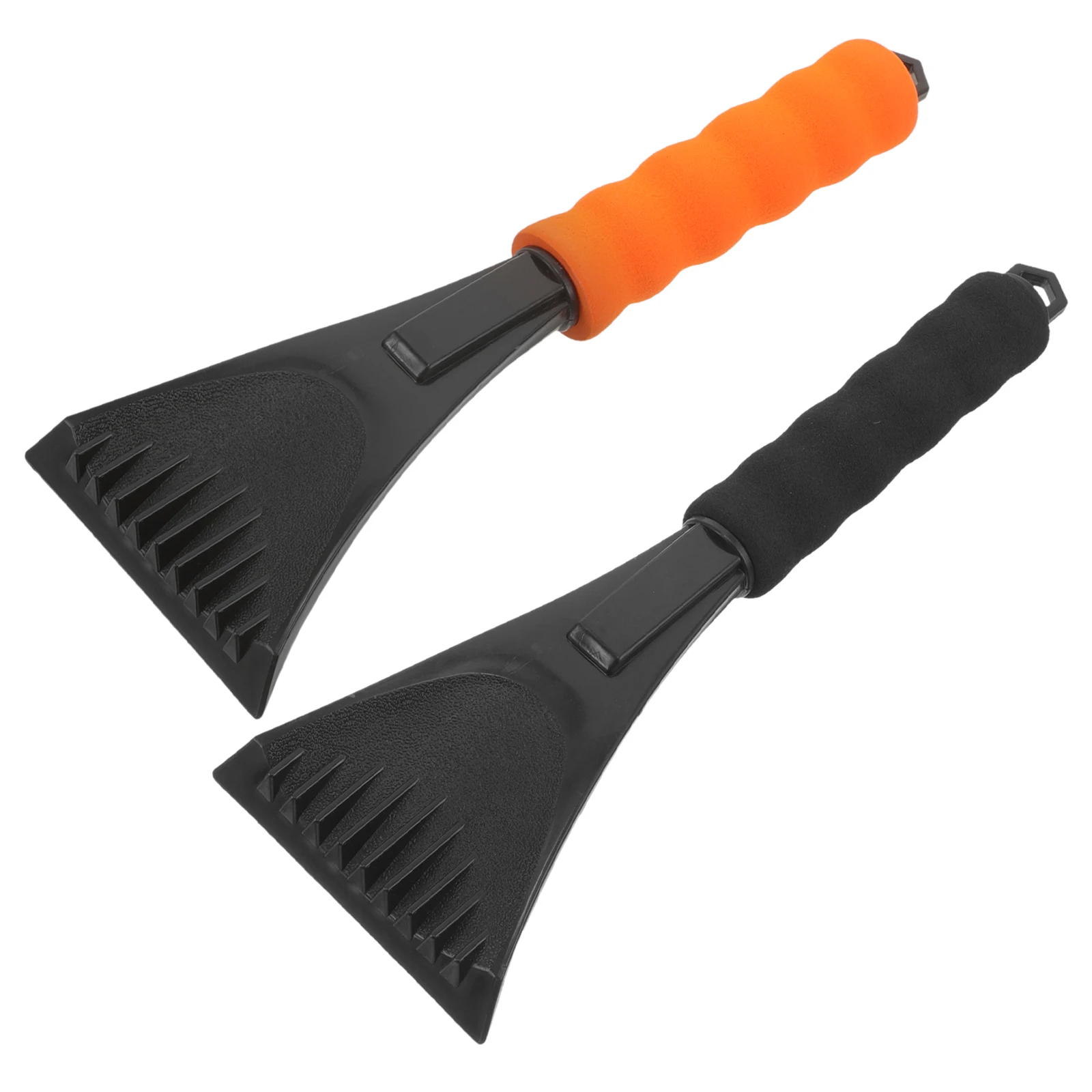 

2Pcs Snow Plastic Car Driveway Outdoor Removing Ice Frost Outdoor Snow Shovels Window Scraper Black Orange Portable