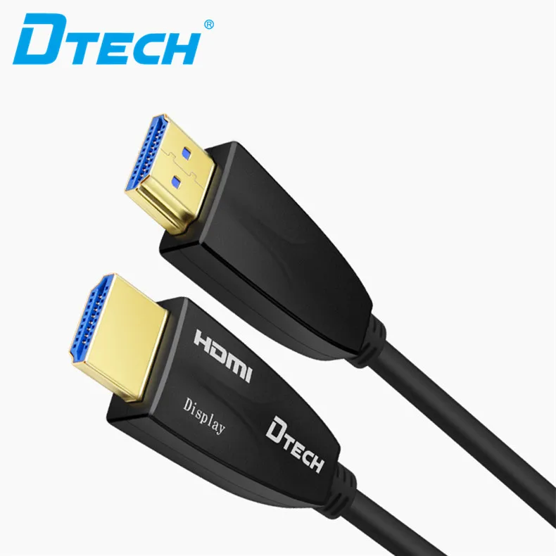 DTECH الساخن بيع 2 متر 5 متر 10 متر 15 متر 20 متر 25 متر 50 متر 100 متر 1080p 4k hdmi كابل 2.0 HDMI كابل الألياف ثلاثية الأبعاد للتلفزيون الكمبيوتر