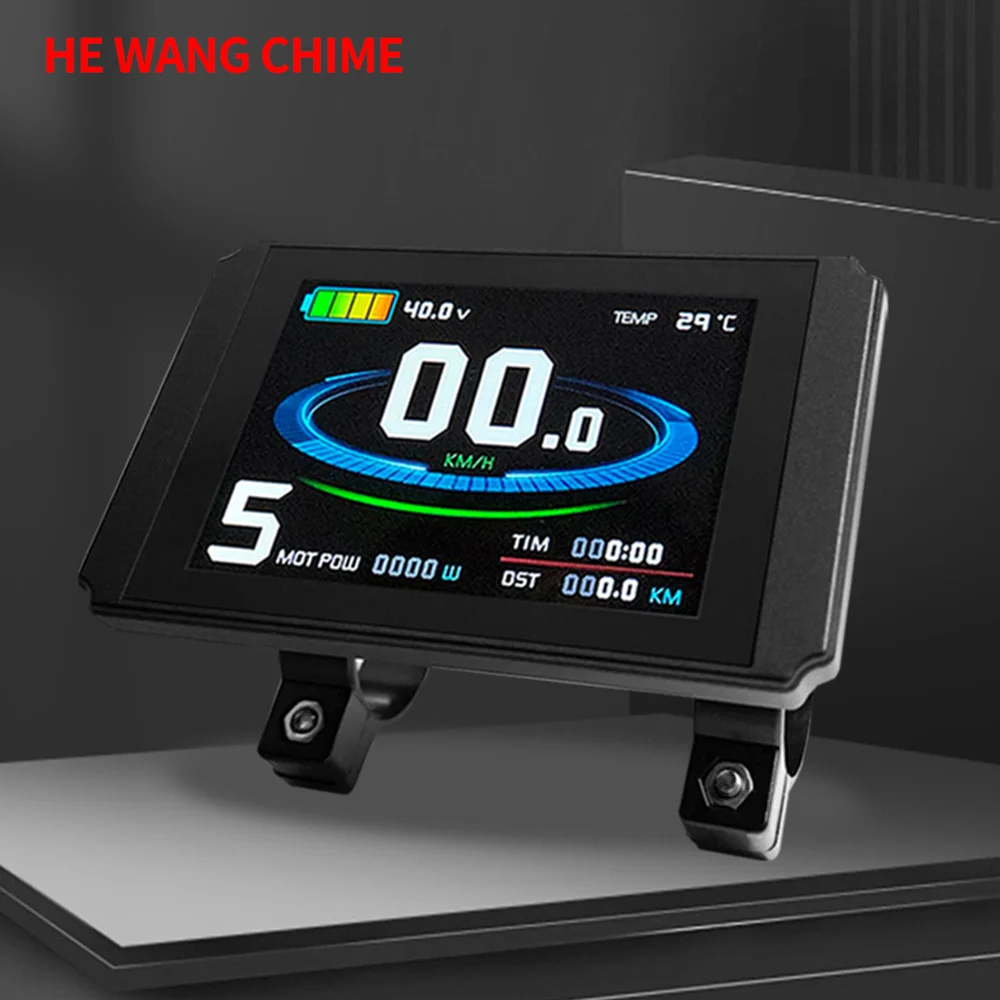LCD8HU 24V/36V/48V color screen smart LCD instrument panel/waterproof connector ,  suitable for mountain/beach bike modification