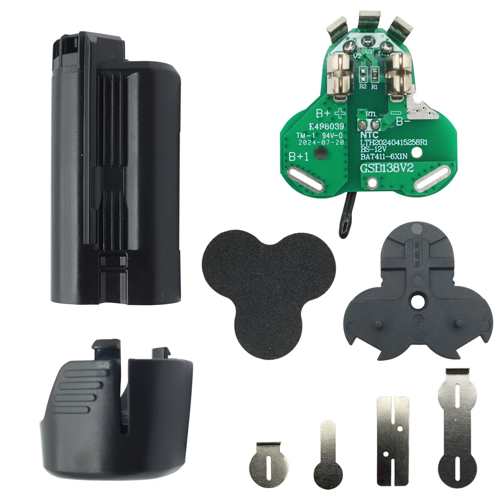 BAT411 Li-ion Battery Plastic Case PCB Charging Protection Board Box For Bosch 10.8V 12V BAT412A BAT413A BAT420 Housing Shell