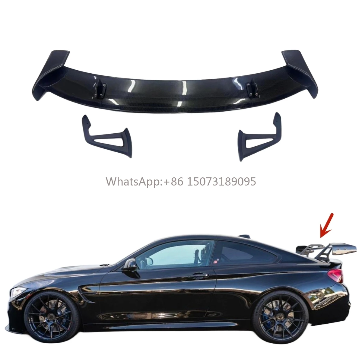 

Задний спойлер багажника из углеродного волокна, крыло ADR Style для Mercedes W204 W205 C63 G80 G82 G83 M3 M4 Audi A4 S4 Universal Style Wing