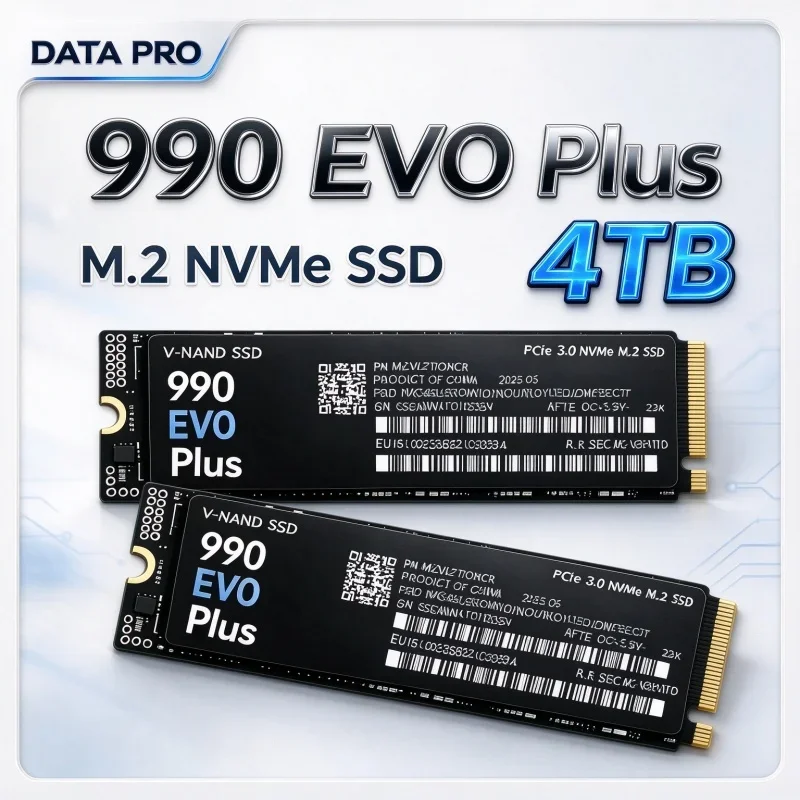 990 EVO Plus M.2 NVMe SSD PCIe Gen3.0 X2 2280 TLC 3D NAND, disco rígido interno de 1 TB, 2 TB, 4 TB, armazenamento de alta velocidade para portátil e computador de mesa.