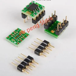 10 pz nuovo originale SOIC8 a DIP-8 pin op amp scheda di conversione in PCB placcato oro pin