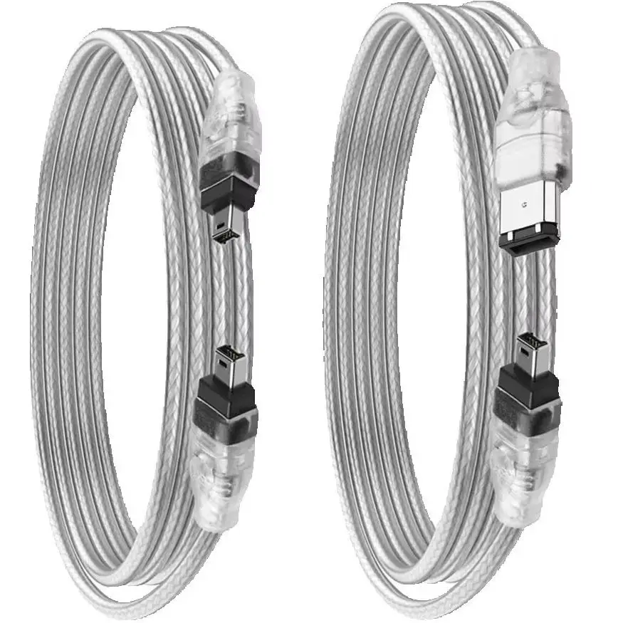 Cable adaptador FireWire de 4 pines a 4 pines, 6 pines a 6 pines, cable de datos IEEE 1394 iLink, cable de interfaz externa para computadora
