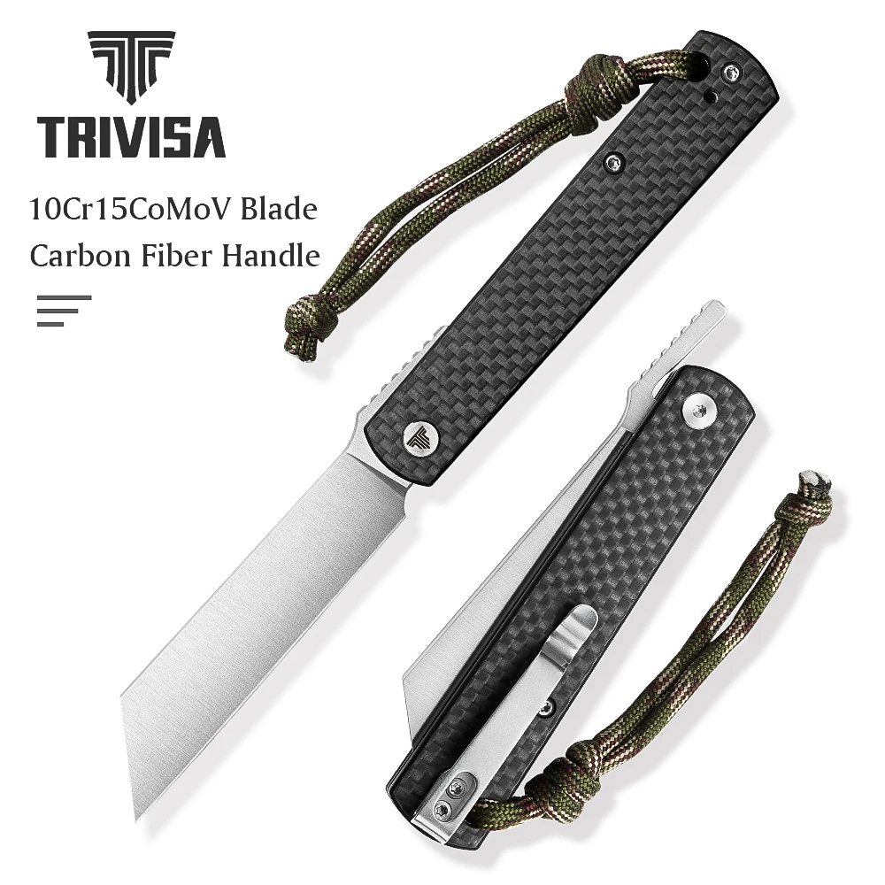 

Карманный складной нож TRIVISA Hydra-05, EDC, кемпинг, охота, пеший туризм, рыбалка, открытый инструмент для выживания в дикой природе, самооборона