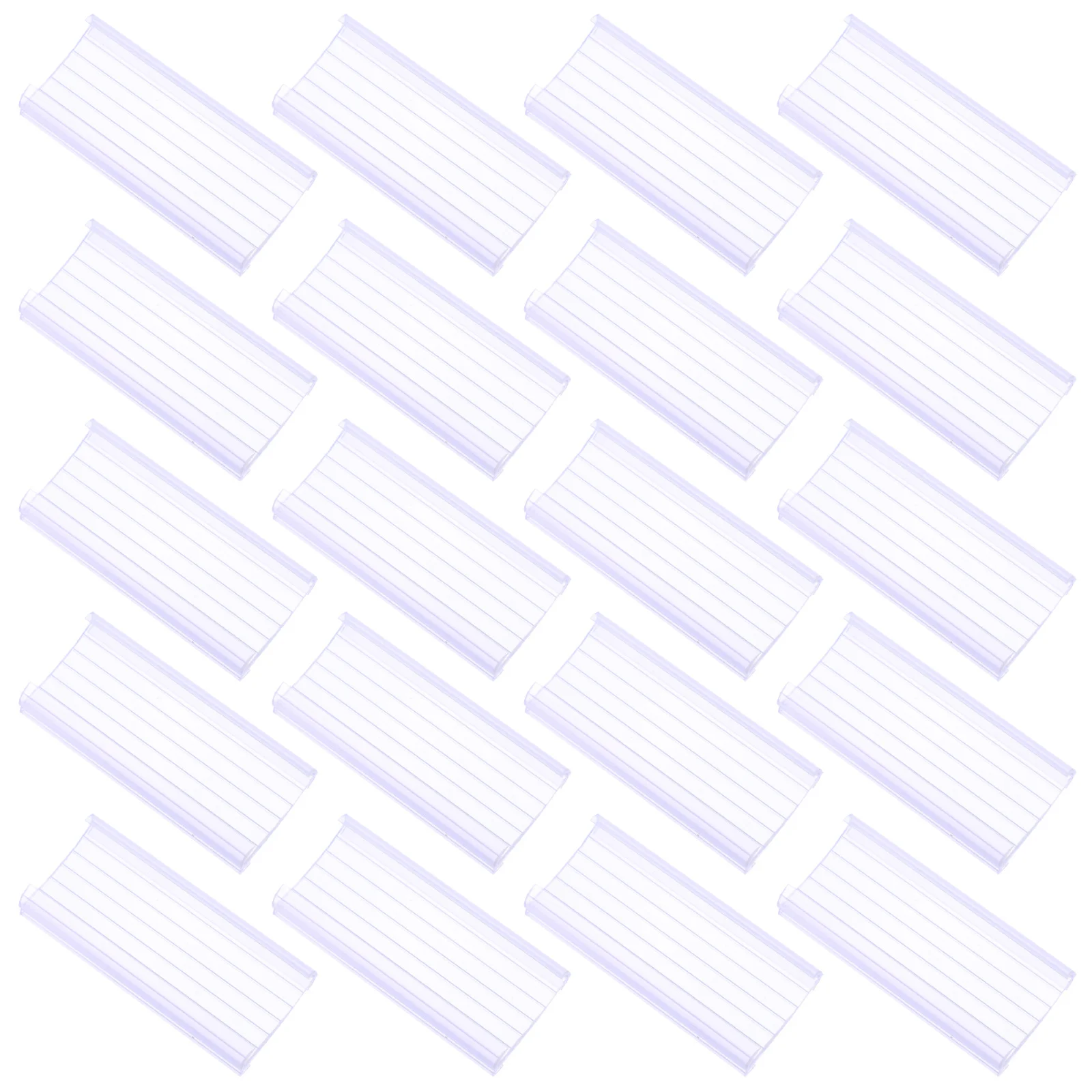 20 قطعة بولي كلوريد الفينيل أصحاب ملصقات السعر الواضح قسط البلاستيك عرض موقف لمحلات البيع بالتجزئة سوبر ماركت السلع تصنيف العلامات #1