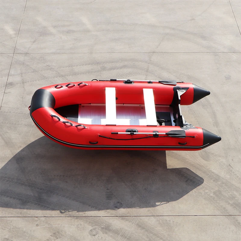 Hot Sale Aluminum Floor Folding Fishing Sport Boat PVC 3.8M Inflatable Rescue Rubber Boat