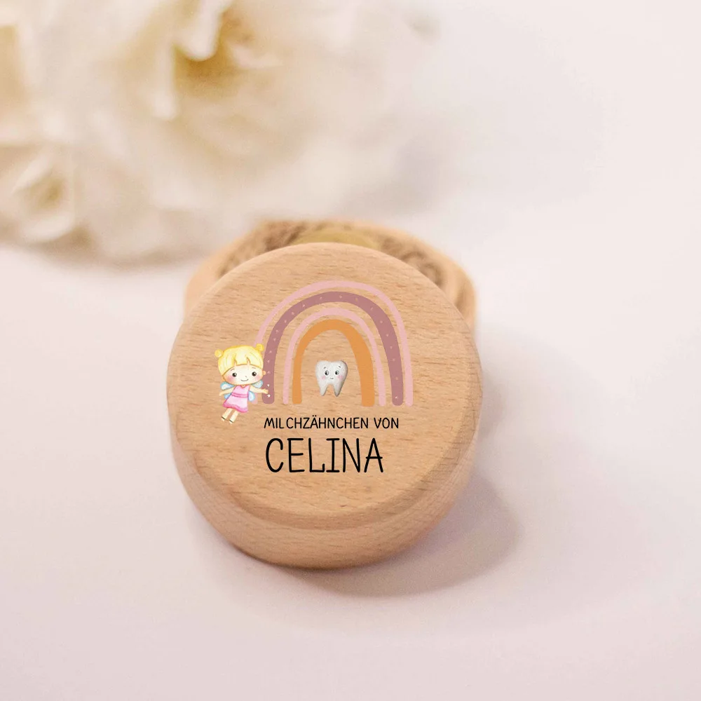 Personalised Milk Tooth Box Custom Wooden Teeth Boxes Baby Girl Gift Wooden Keepsake Tooth Fairy Holder New Baby Shower Gift