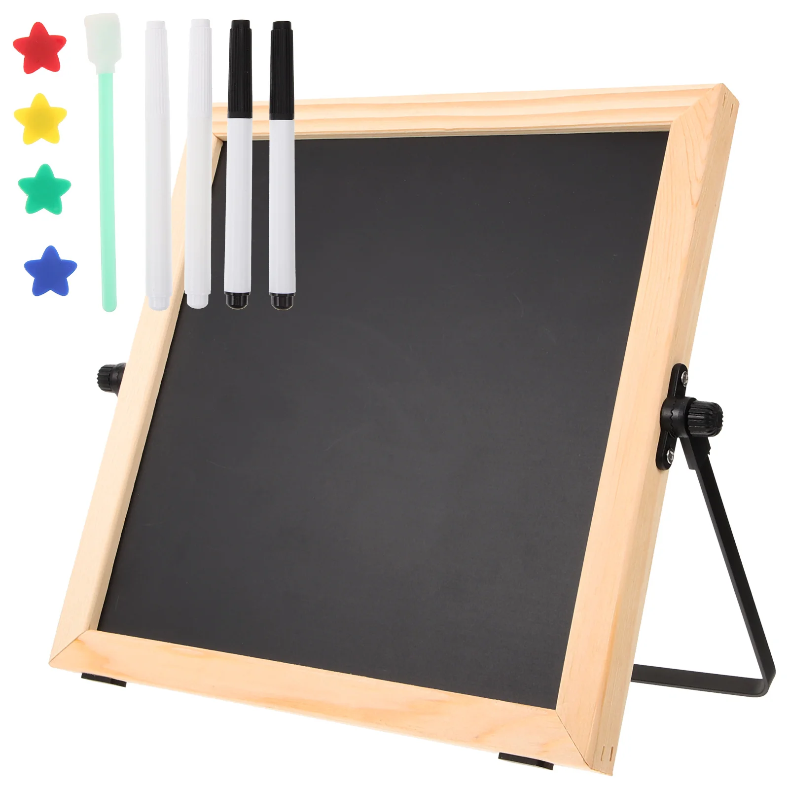 

Double-Sided Whiteboard 360° Rotatable Writing Board For Kids Adults Office Classroom Magnetic Drawing Note Message Erasable