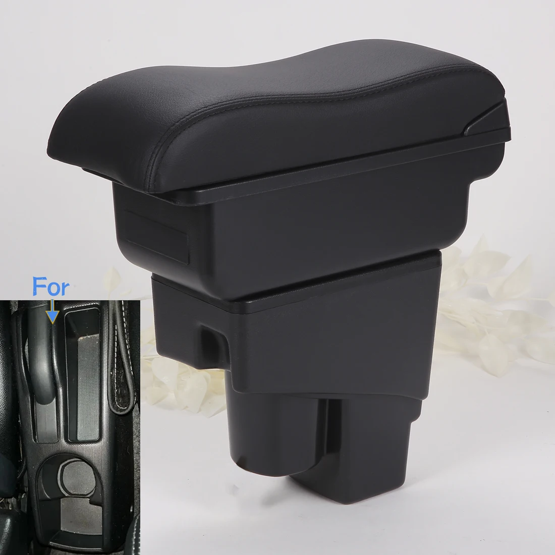 

For Honda Jazz Armrest For Honda Fit Jazz 1 2003-2007 Car Armrest Box Retrofit Accessorie Car Storage Box Simple installation