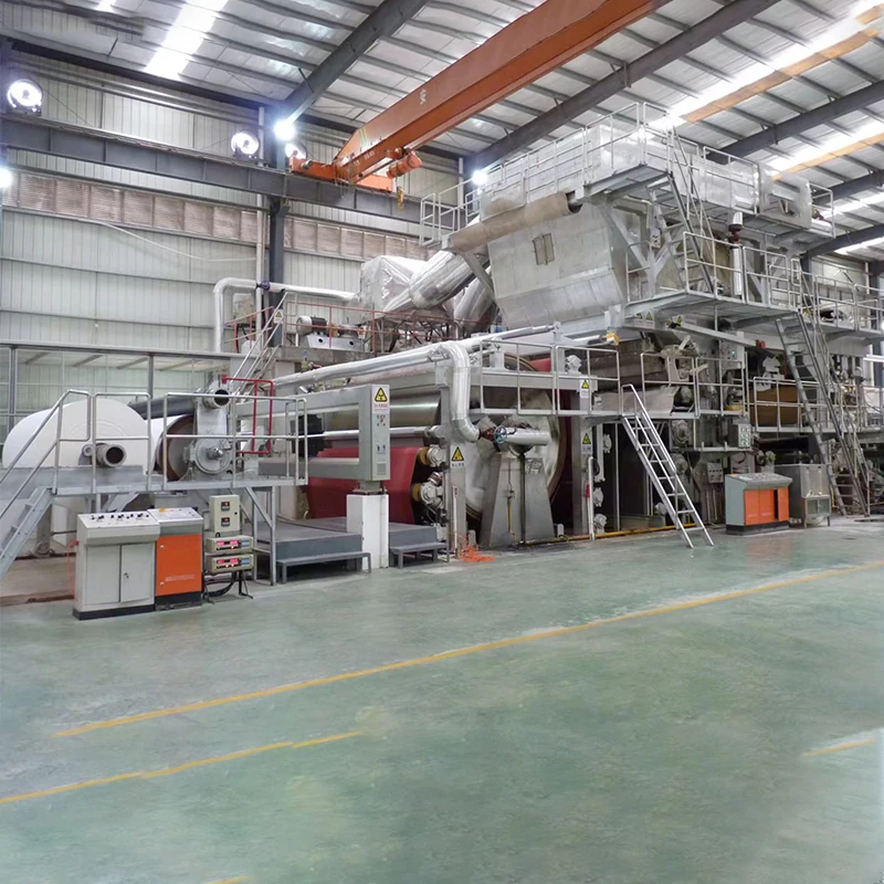 Yu Gong 5-10 Ton/day Waste Paper Virgin Pulp Toilet Paper Roll Recycling Making Machine Napkin Paper Production Line For Sale