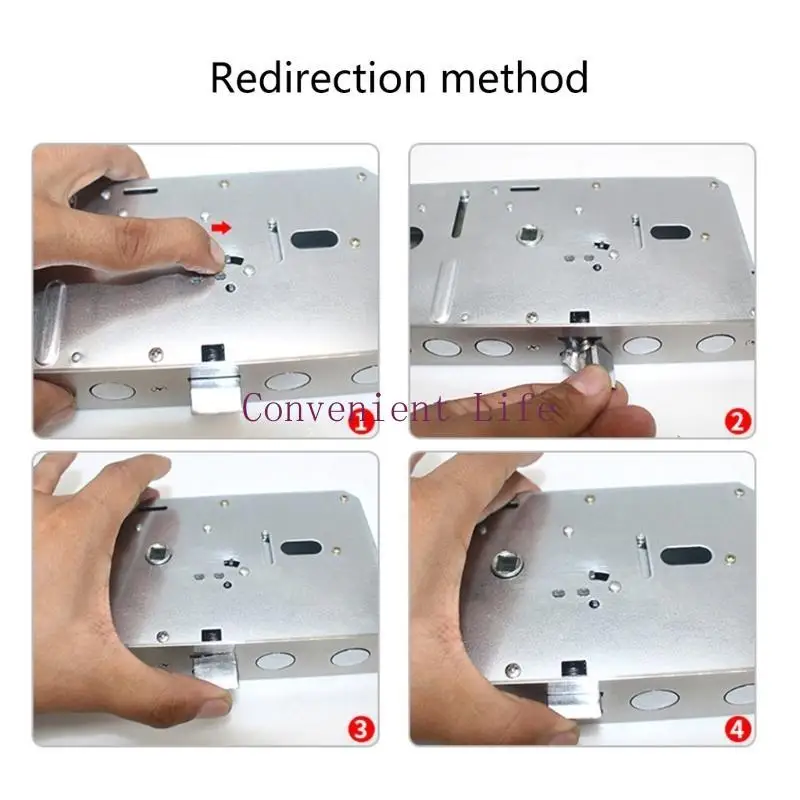 L1EE ลายนิ้วมือช่วยให้ล็อคประตูด้วยสลักหัวหนัก 9 อัน ความปลอดภัยลายนิ้วมือล็อคประตู ล็อคเหล็กสำหรับการรักษาความปลอดภัยภายในบ้าน
