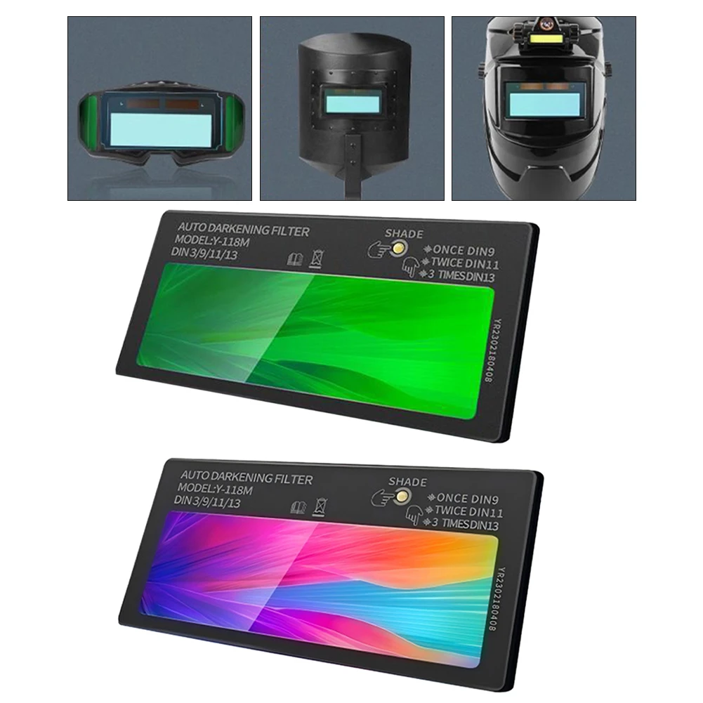 3 Level Dimmable Welding Glasses Solar Panel Welding Helmet Lens Welding Mask Auto Darkening Lens Welding Machine gallery 2