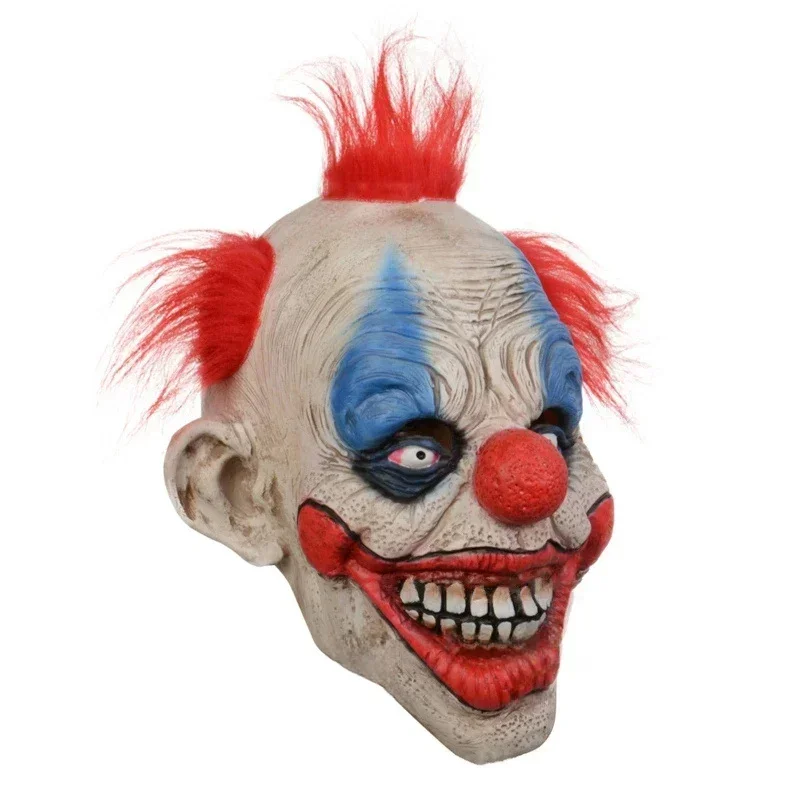Halloween Joker Cosplay Costume Mask Adult Unisex Headgear Clown Latex Masks Demon Accessory Carnival Props