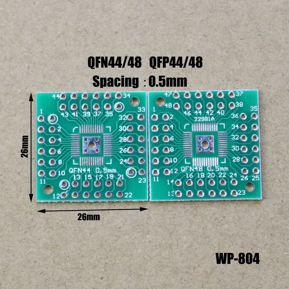 

1pcs QFN56 QFN64 QFP32 QFP40 QFP48 QFP56 QFP64 Adapter Board Converter Pinboard Patch to DIP 0.5mm 0.8mm Transfer Plate WP-804