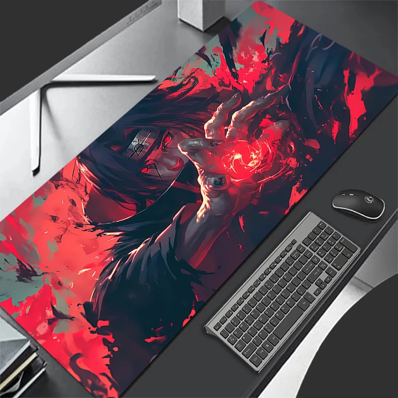 Mouse Pad Non-Slip Rubber mousepads Game player notebook computer Pad table mat PC carpet N-NARUTOS Uchiha Itachi Mousepad XXL