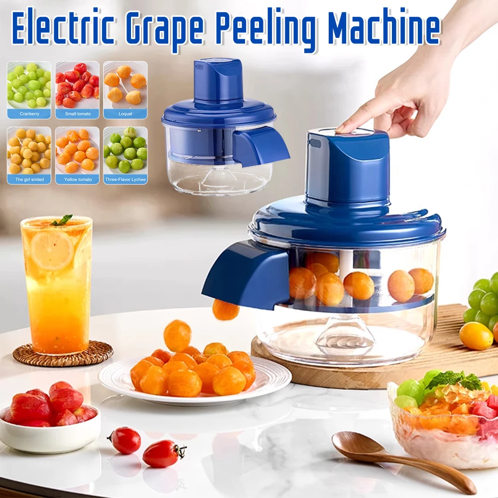 

Automatic Electric Grape Peeler Electric Fruit Peeling Machine Rechargeable Hands-Free Skin Remover Home Kitchen Supplies 2025