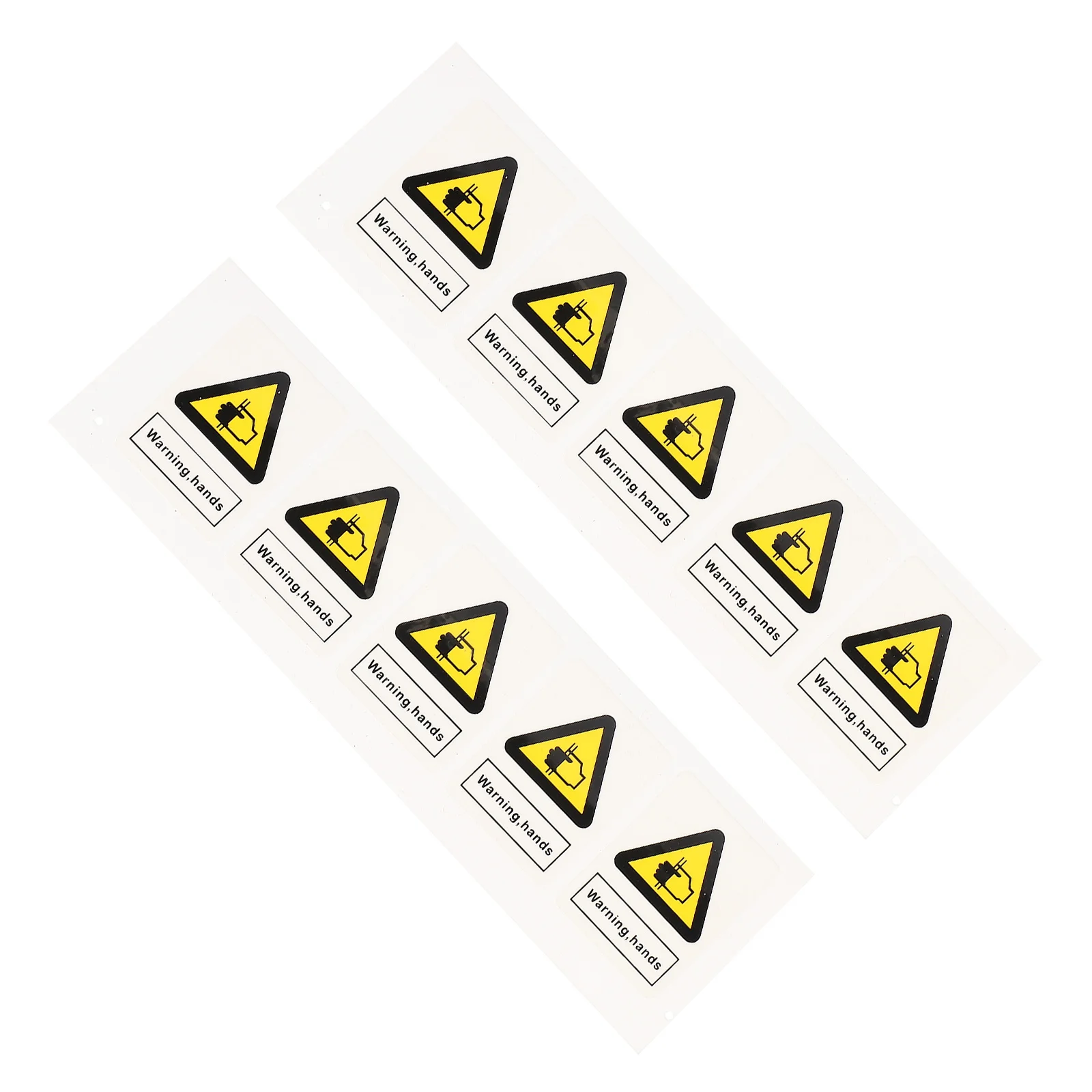 

10pcs Warning Sticker Safety Caution Sign Strong Adhesion Machine Danger Traffic Security Practical Simple