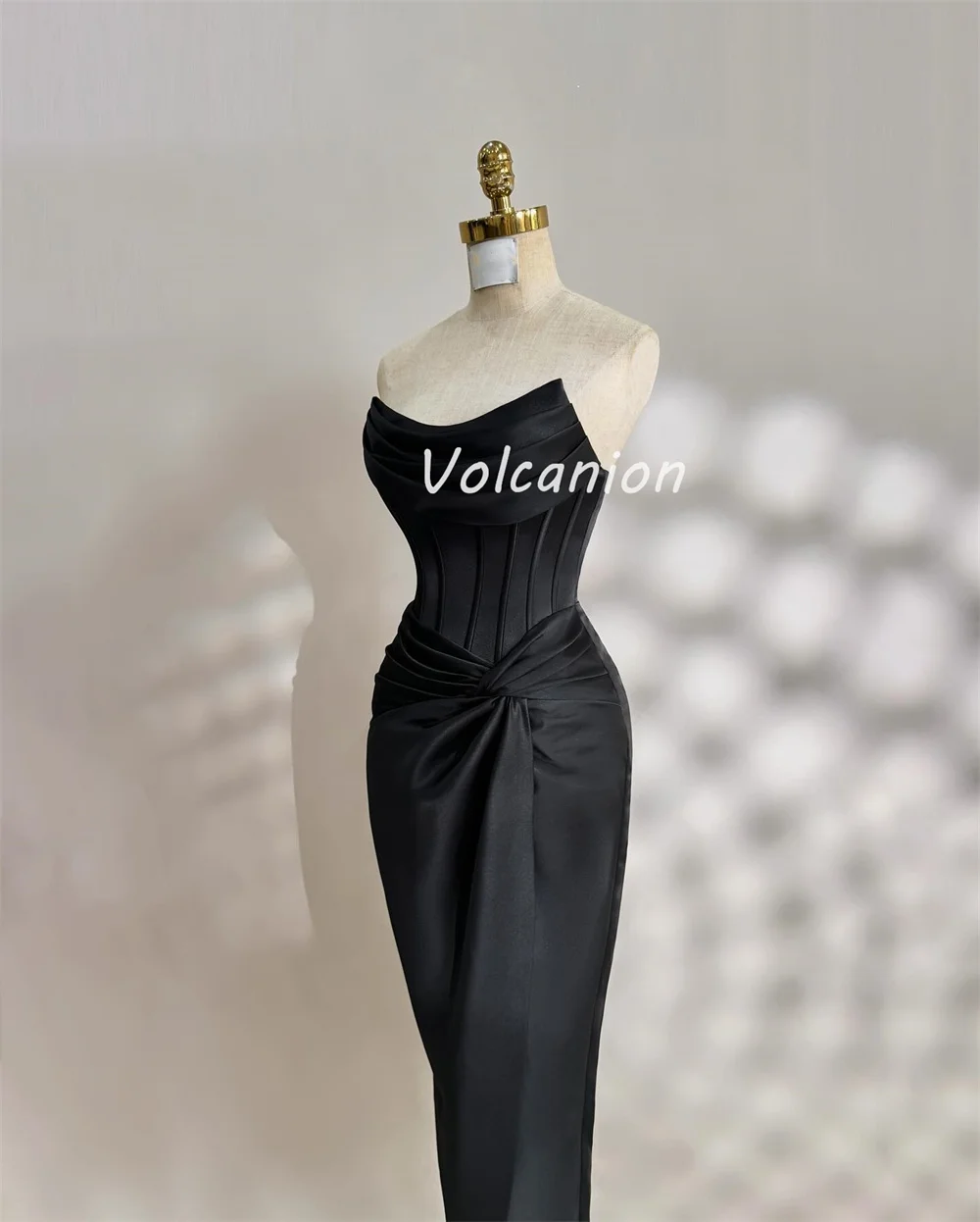 Индивидуальные современные стильные классические шармезные рюши-футляры без бретелек длинные платья на заказ платья для особых случаев мода высокого качества