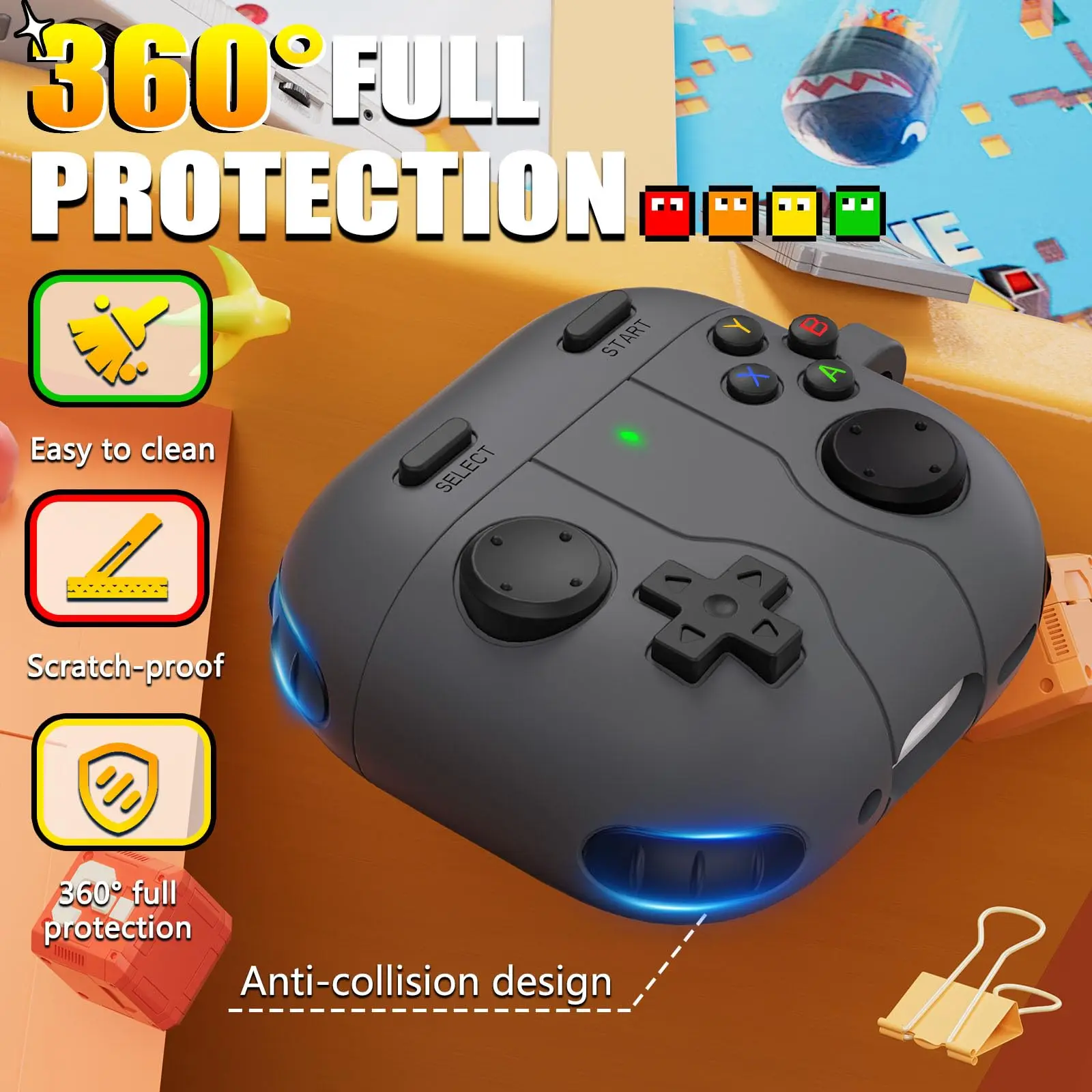 AirPods Pro용 카세트 테이프 케이스 AirPods Pro2 Pro 2세대 2023 케이스용 USB-C AirPods 4 2024 USB C 케이스용 충격 방지 커버