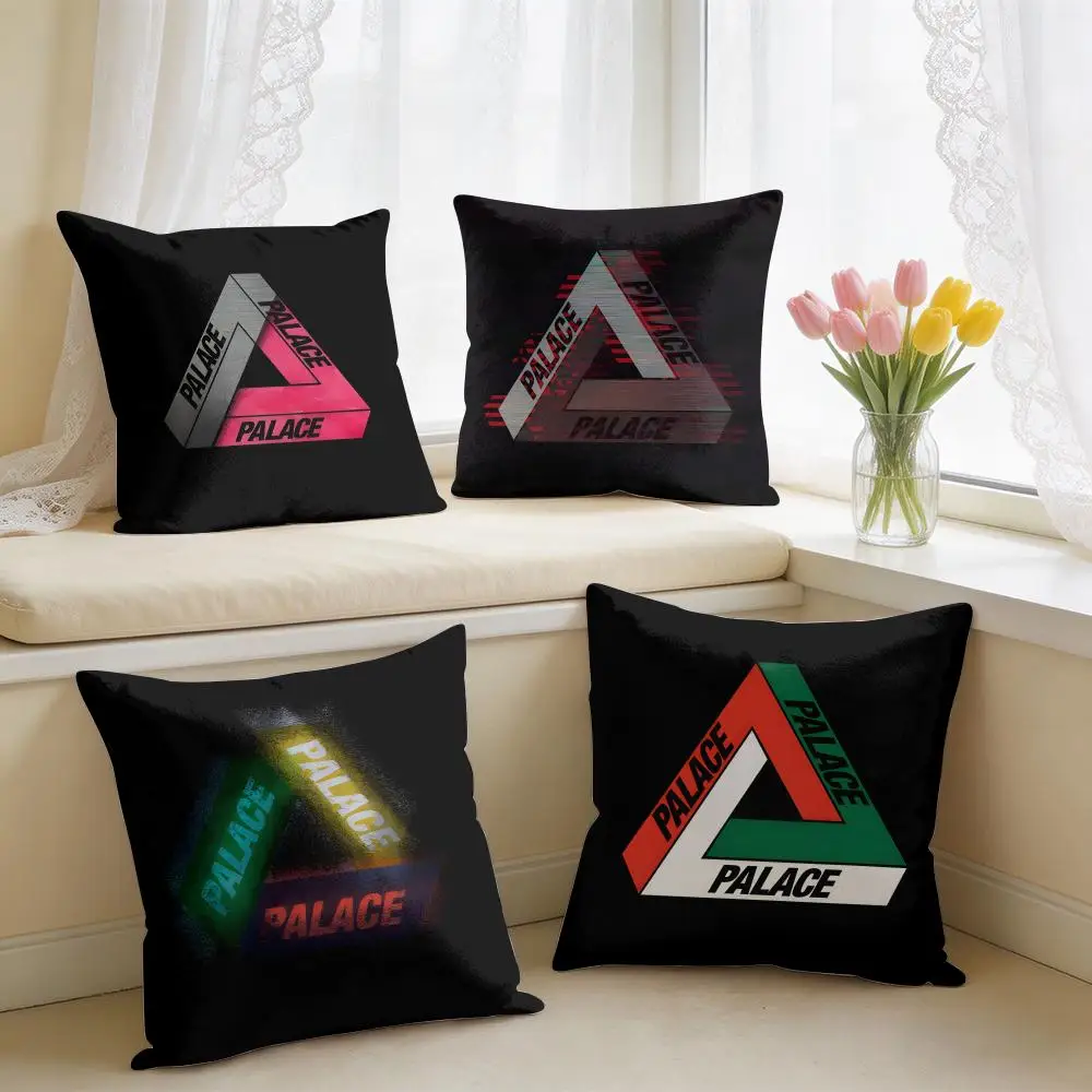 Fashion Cool Brand P-PALACE-E Cushion Cover Square Short Plush Pillow Case Living Room Sofa Home Decor Funda 40X40