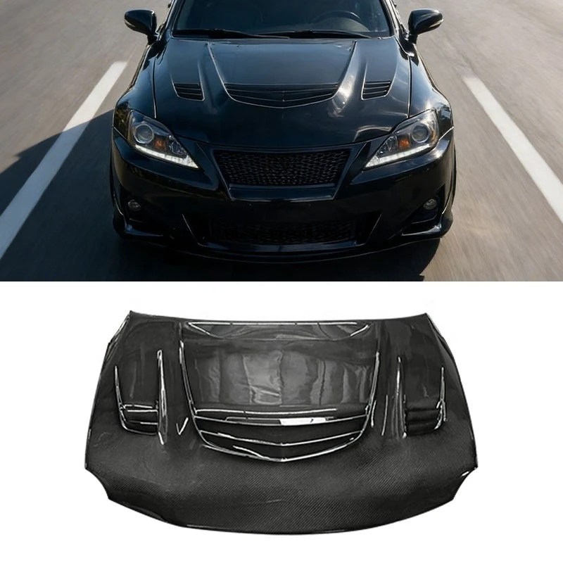 

For IS 200 250 300 350 2006-2012 High Quality Real Carbon Fiber Hood Engine Cover Bonnet Car Auto Parts
