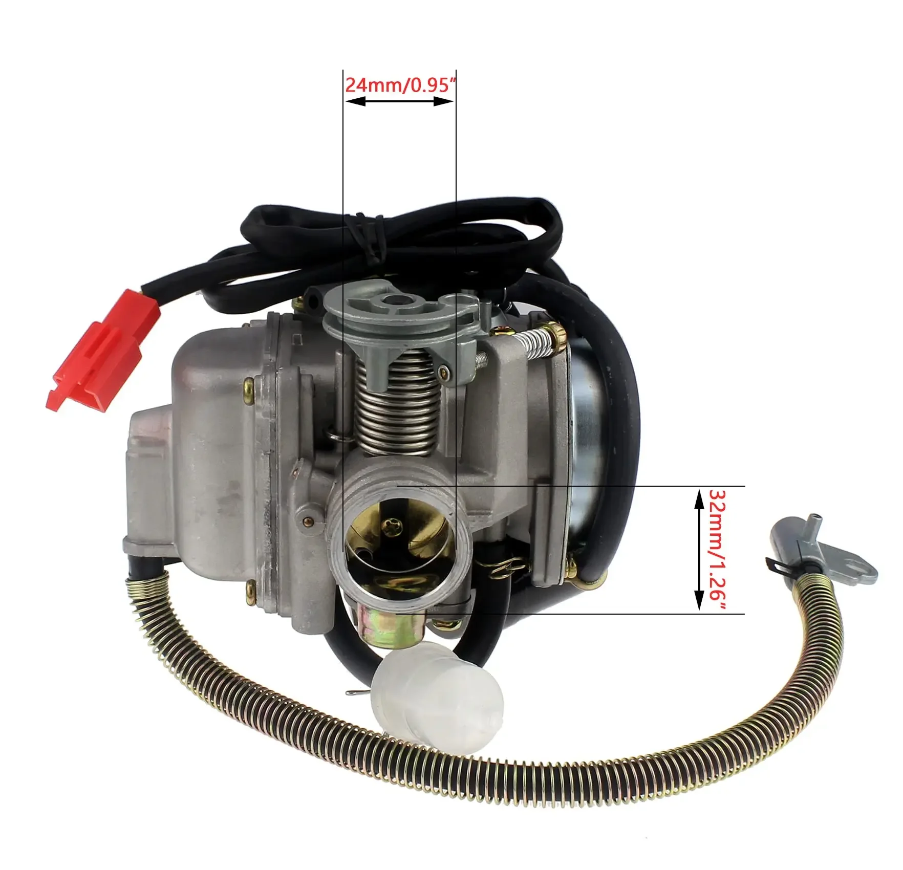 

GY6 Carburetor for 150cc 125cc 152QMJ 157QMJ 4 Stroke Engines Motorcycle Scooter 24mm carb + Intake Manifold Air Filter