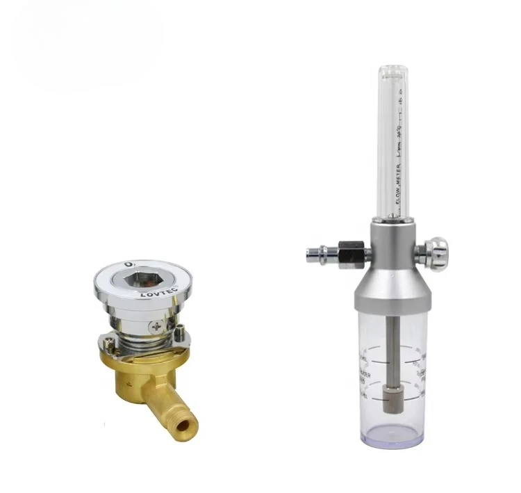 Flow Meter Oxygen Medical Treatment Directly Used With Humidifier Oxygen Connector