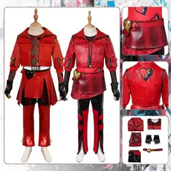 Kids Descendants Cosplay The Rise of Red Costume Fantasia Disguise for Children Girls Clothes Outfits Halloween Carnival Suit