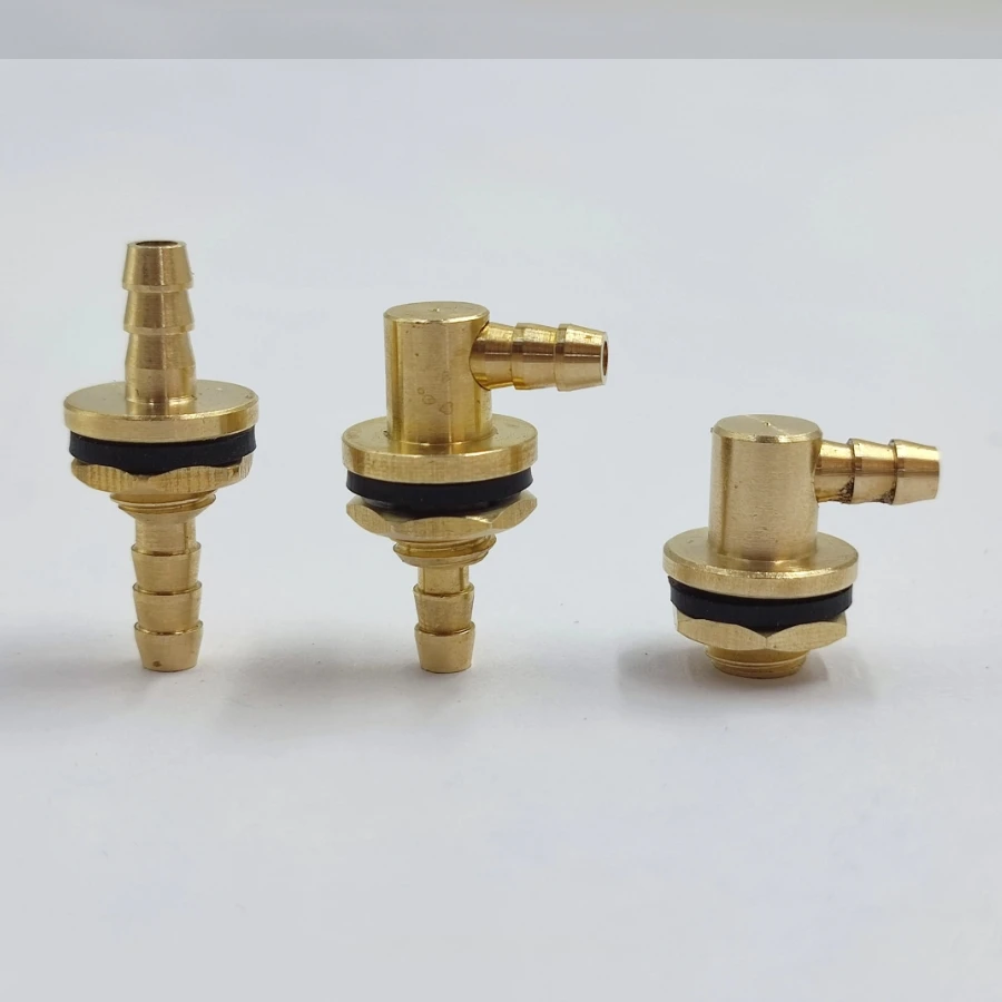 Boquilla de tanque de combustible de cobre/tubo de conexión de salida, tanque de combustible transparente, piezas DIY para modelo RC