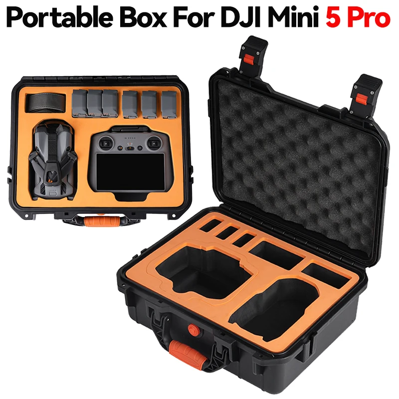 For DJI Mini 5 Pro Case Mini 5 Pro Explosion Proof Case Mini 5 Pro Bag Portable Waterproof Box Hard Shell Large Capacity Case