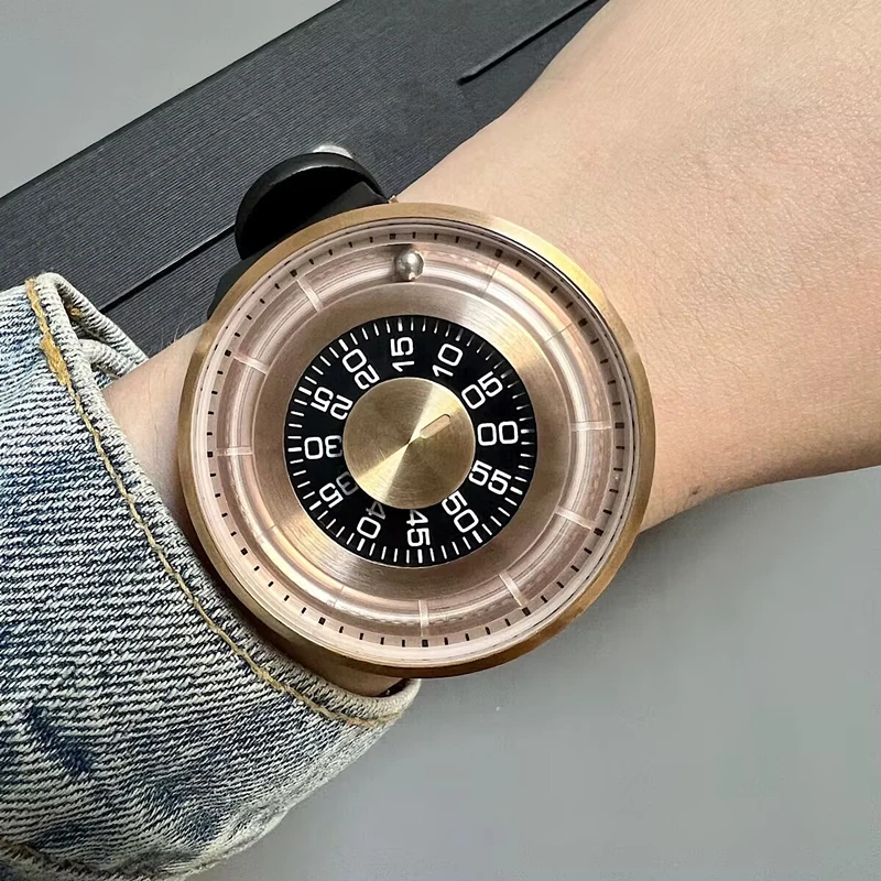 DUGARY Fashion quartz watch waterproof for Men personality Large watch dial round Wristwatch original classic Relogio Masculino