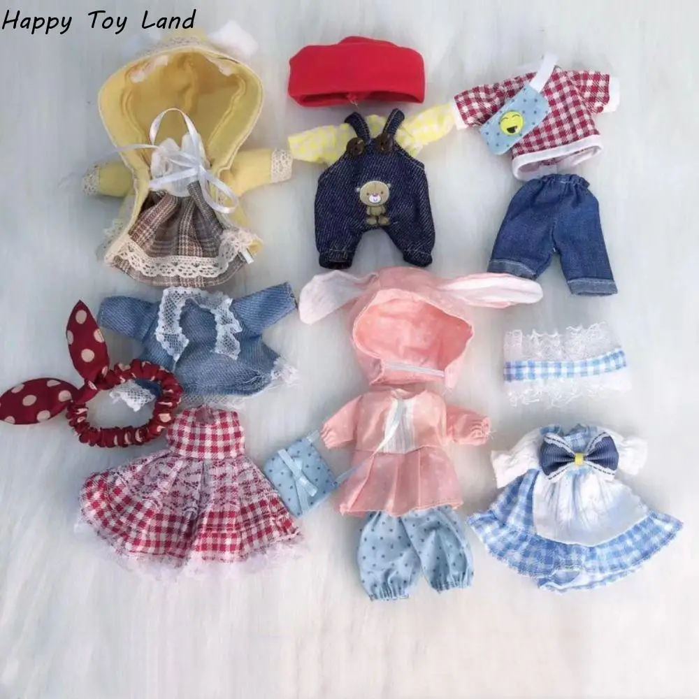 New 16 Cm Fashion Dress Up Accessories OB11 Doll Clothes Suit 1/8 Bjd Baby Clothes Dress Skirt