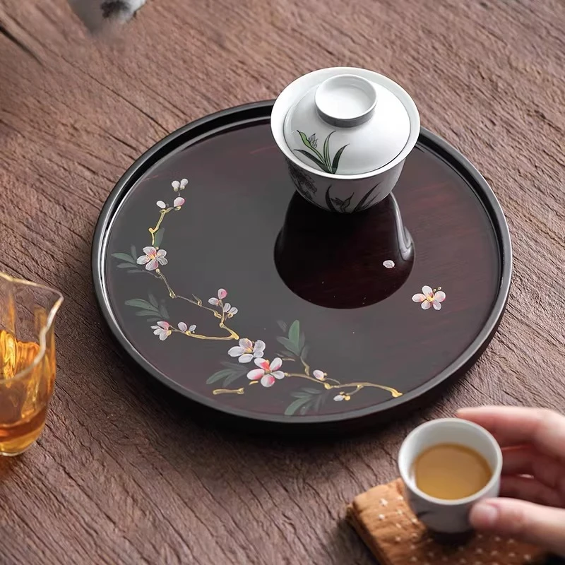 Vintage Accessories Tea Tray Indoor office Chinese Gongfu Tea Tray Supplies Decorative Luxury bandejas de madera Tea Supplies