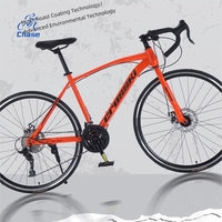 Chase 700C Kosaki Road Bike For Men And Women Road Bike Race Bike Bend Handle Bike Road Bike Dual Disc Brake Load Capacity 150kg
