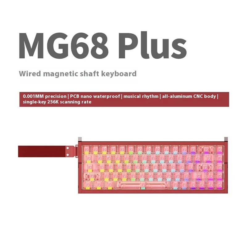 

Irok MG68 Plus Pro Max Gamer Keyboard 8K Magnetic Switch RGB PC ESports Hot Swap Mechanical Keyboard MG68 Ace W Player Gifts