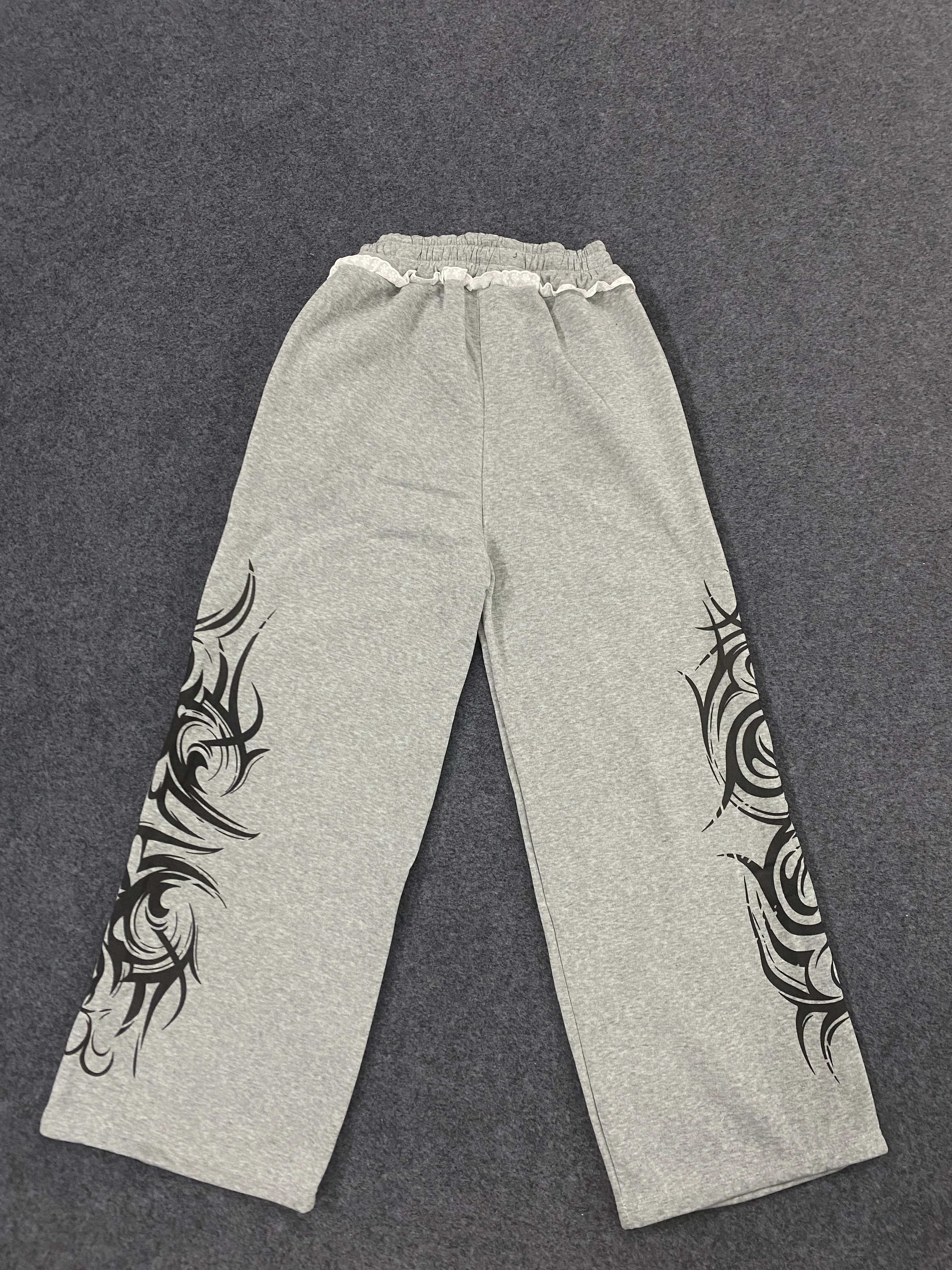 2000s Women Hip-Hop Fashion Personality Loose Street Print Wide Leg Pant Casual Couple Joggers Trousers Outdoor Daily Sport Pant