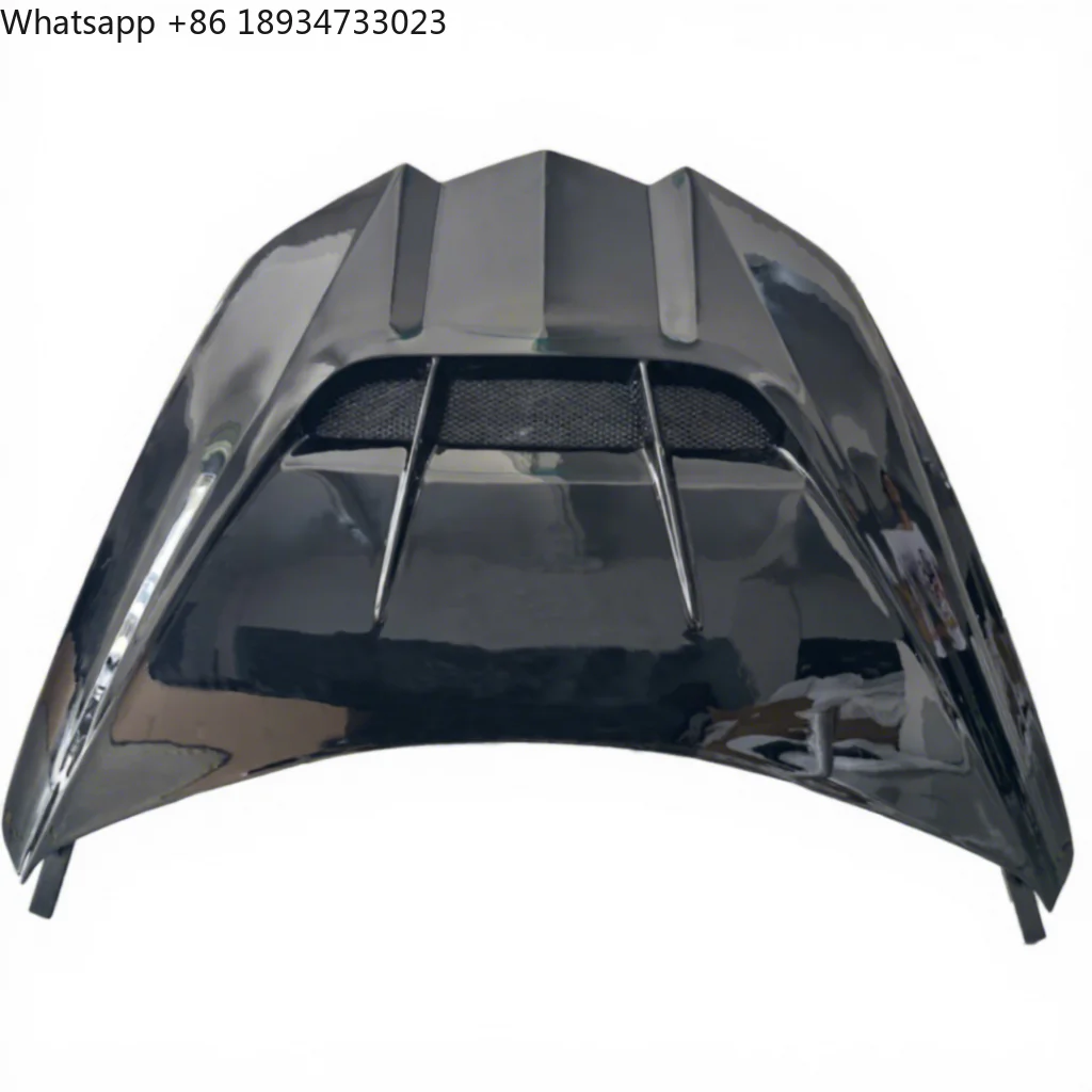 

Painted Glossy Black FRP ZR1 Style Hood Fit for Chevrolet Corvette C8 Z51 Z06 2020+ Front Hood