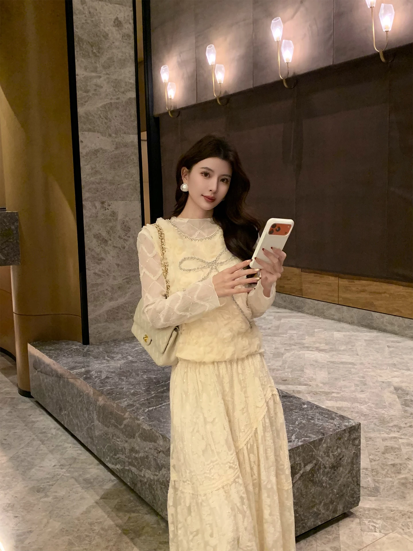 

Женский весенний топ Kun Heavy Industry: легкий, повседневный, из полиэфирного волокна, с узлом