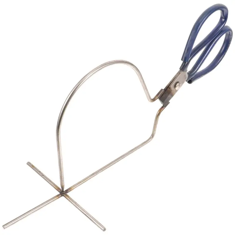 A98E-Premium Metal Triangle Glaze Pliers For Pottery And Ceramics, Ideal For Clay Dipping And Glazing